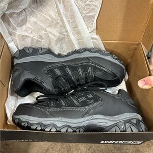 Skechers Black Steel Toe Sneakers